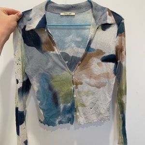 Paloma wool cardigan top. Size small